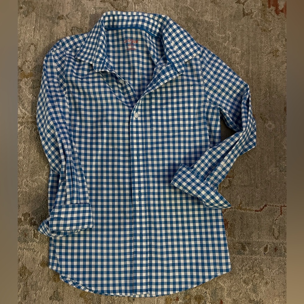 Cat&Jack big boys blue dressy shirt. Great condition!